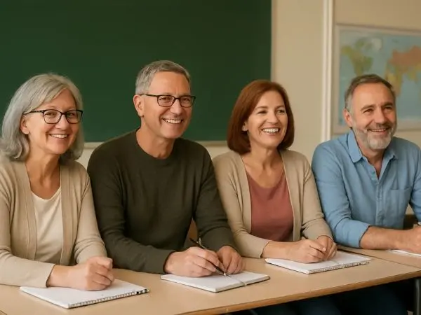 studenti che attendono il loro corso di lingua all’estero studenti che attendono il loro corso di lingua all'estero